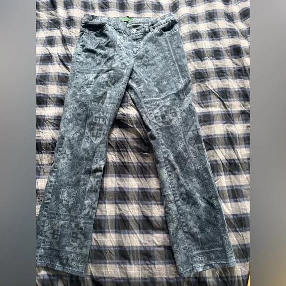 Lauren Ralph Lauren Modern Straight Aztec Southwestern lrl 12 bandana print boho - Picture 8 of 8